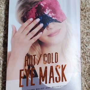 Pink and Blue Sequin Hot/Cold Eye Mask